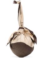 Marine Serre Scarf Ball Clutch Bag - White