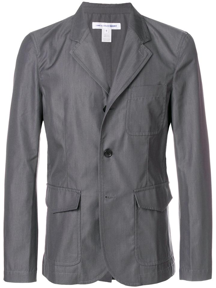 Comme Des Garçons Shirt Single Breasted Jacket - Grey