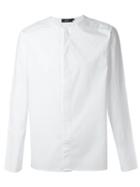 Blood Brother Collarless Shirt, Men's, Size: Large, White, Cotton