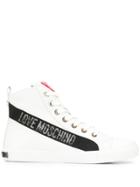 Love Moschino Side Logo Sneakers - White