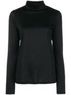 Tela Roll Neck Top - Black