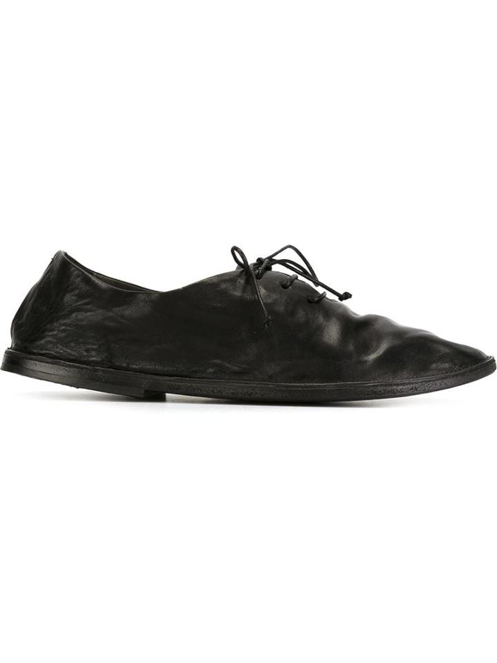 Marsèll Distressed Lace-up Shoes, Women's, Size: 39, Black, Leather