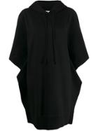 Mm6 Maison Margiela Oversized Hoodie Dress - Black
