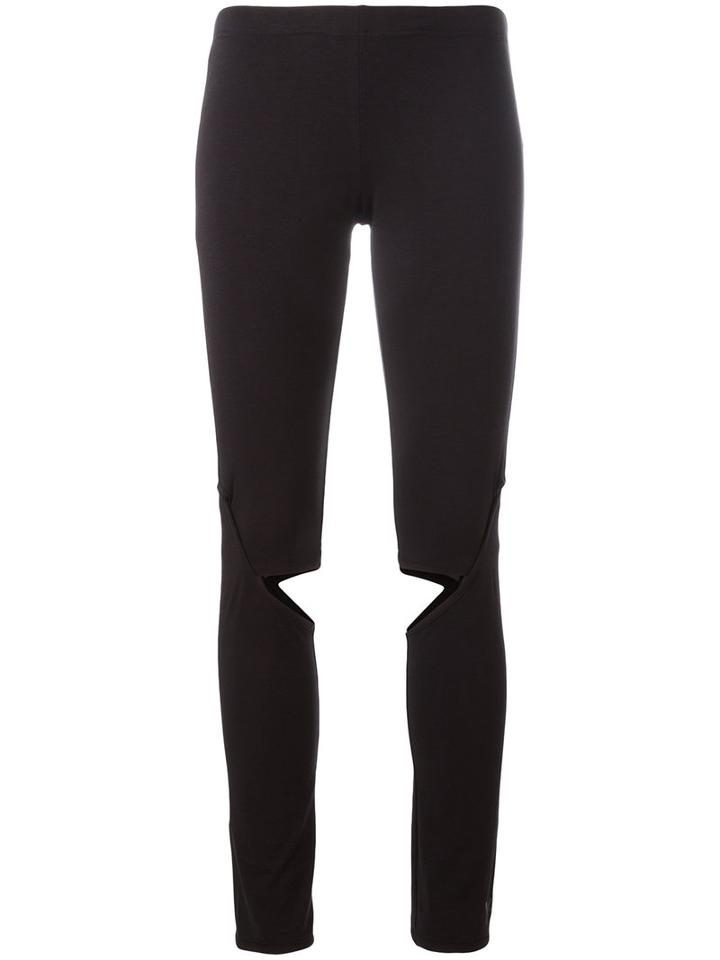 Y-3 Cut Out Leggings, Women's, Size: Medium, Black