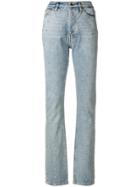 Alexandre Vauthier Embellished Straight Leg Jeans - Blue