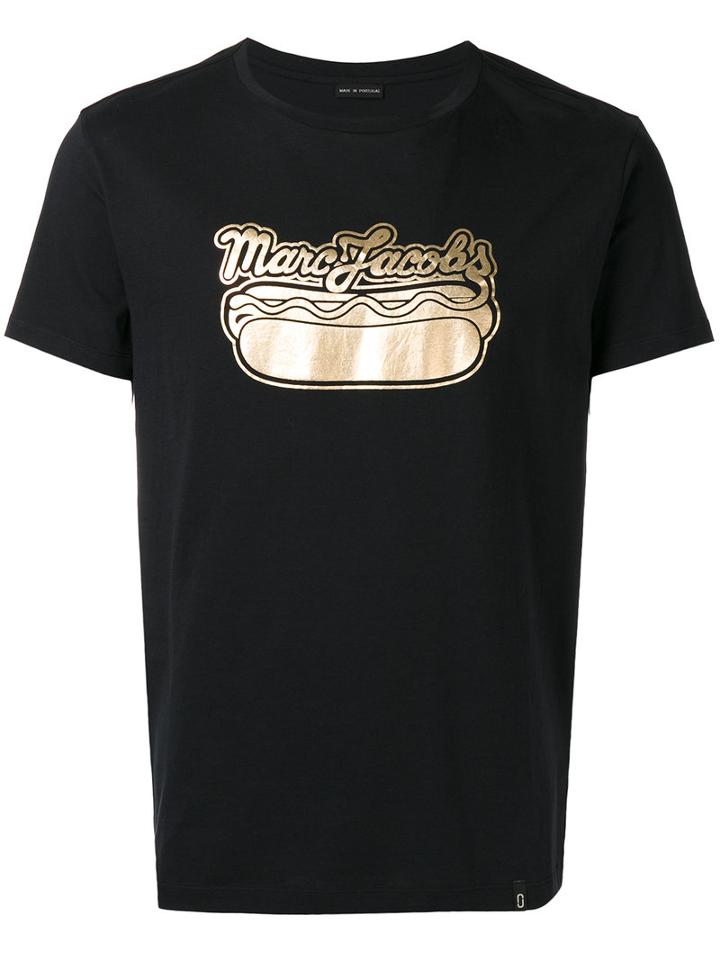 Marc Jacobs Logo Hot Dog T-shirt, Men's, Size: Small, Black, Cotton
