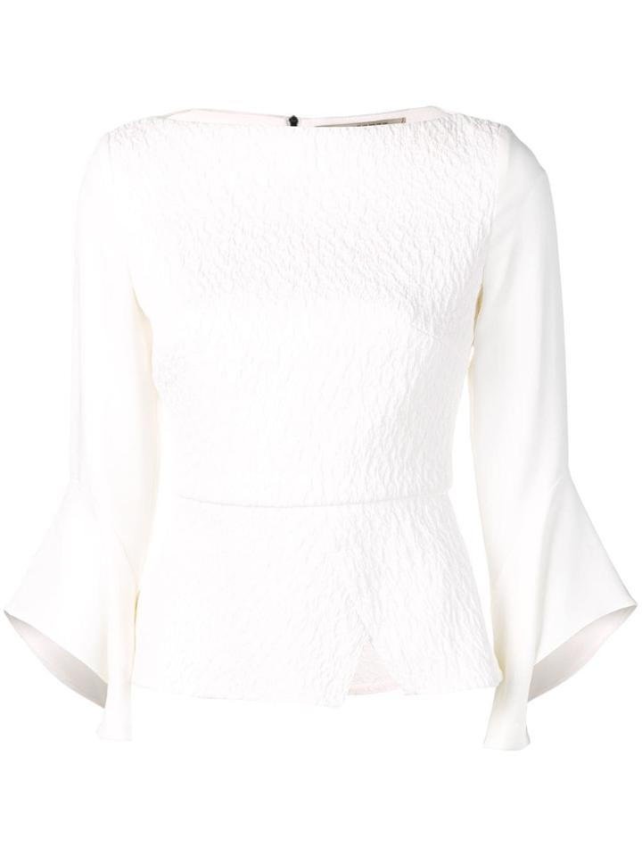 Roland Mouret Richardson Pucker Top Set - White