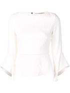 Roland Mouret Richardson Pucker Top Set - White