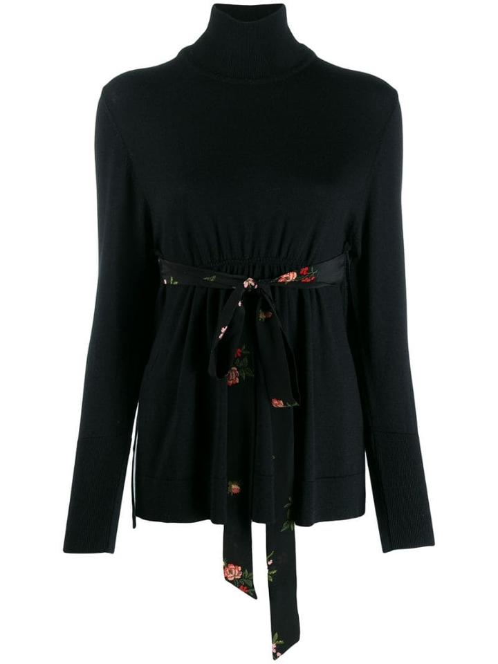 Simone Rocha Tie Waist Sweatshirt - Black