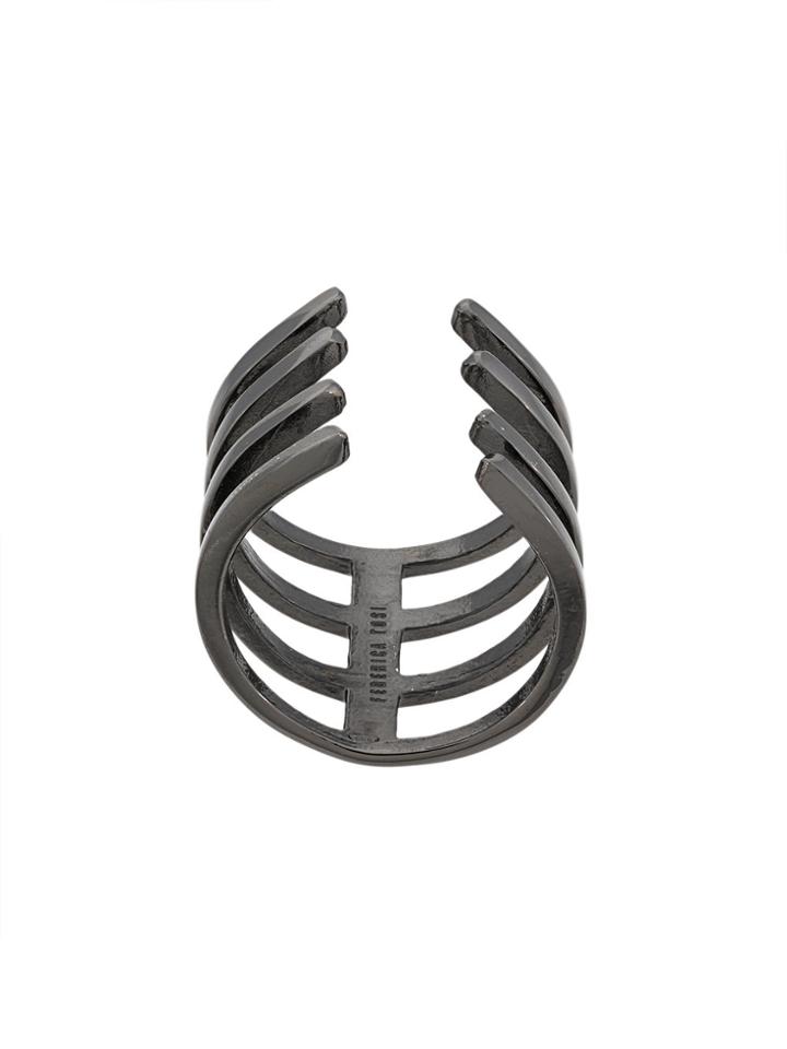 Federica Tosi Arc Design Ring - Black