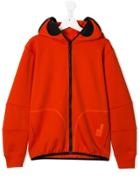 Ai Riders On The Storm Teen Logo Zipped Hoodie - Orange