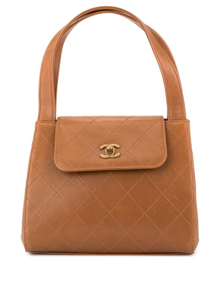 Chanel Vintage Turn-lock Handbag - Brown