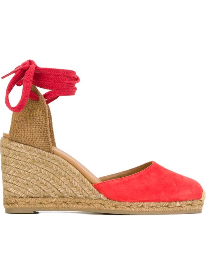 Castañer Lace-up Wedge Espadrilles