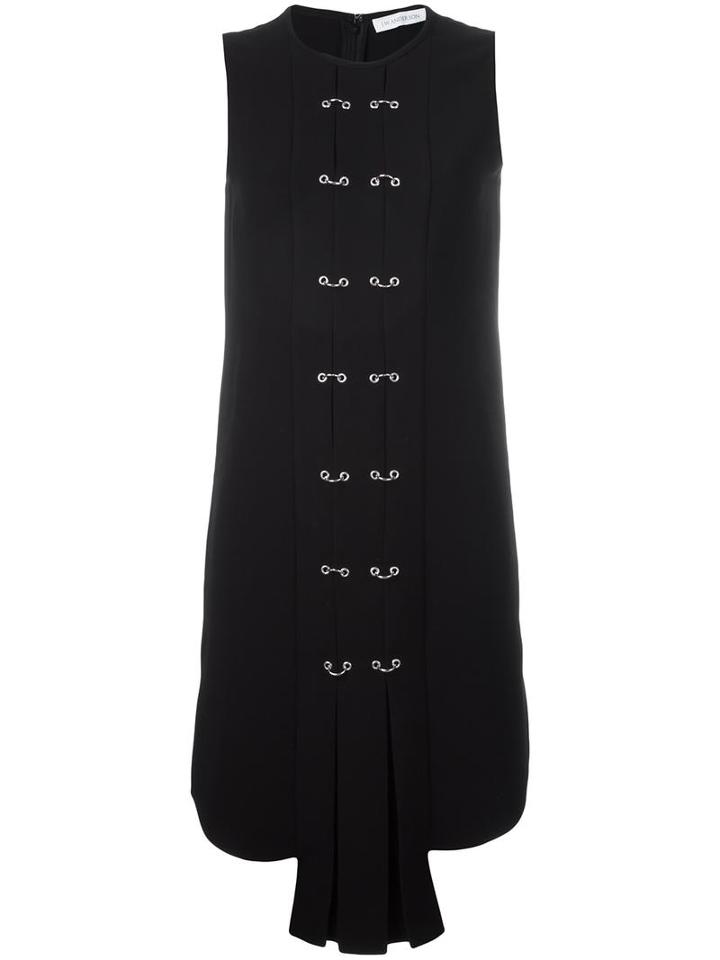 J.w.anderson Piercing Detail Dress, Women's, Size: 10, Black, Polyester/triacetate
