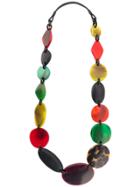 Monies Beaded Necklace - Red