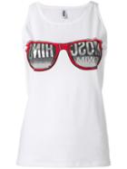 Moschino Swim Canotta Tank, Women's, Size: Medium, White, Cotton/spandex/elastane