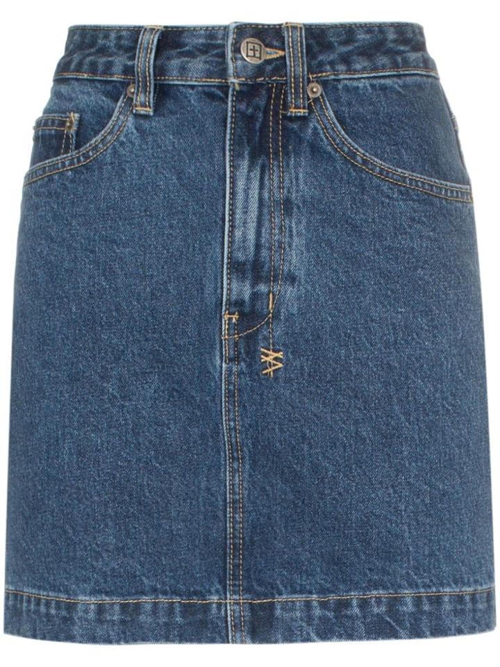 Ksubi Super X Mini Old Skool Denim Skirt - Blue