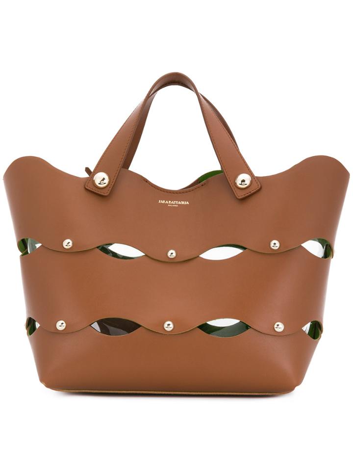 Sara Battaglia Clarissa Tote - Brown