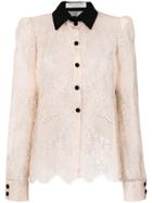 Philosophy Di Lorenzo Serafini Laced Blouse - Pink & Purple