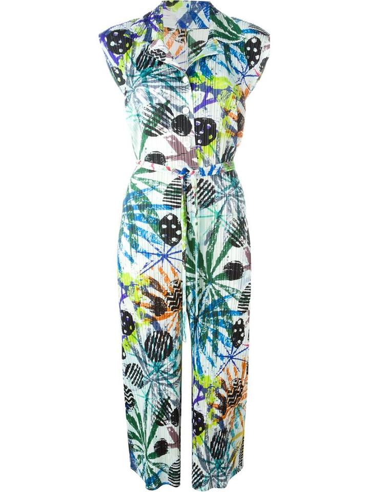 Pleats Please By Issey Miyake Printed Pleated Midi Dress
