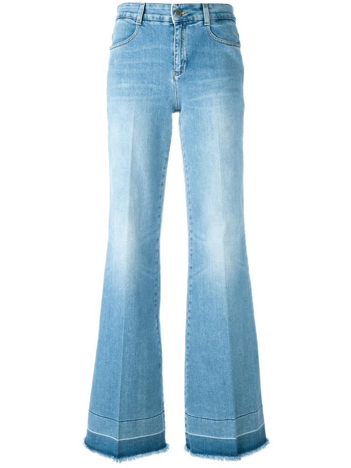 Stella Mccartney 70's Flared Jeans, Women's, Size: 30, Blue, Cotton/spandex/elastane/polyester