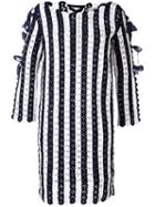 Carolina Herrera - Colour Block Knitted Dress - Women - Cotton - M, Women's, Blue, Cotton