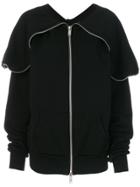 Unravel Project Zipped Sweatshirt - Black