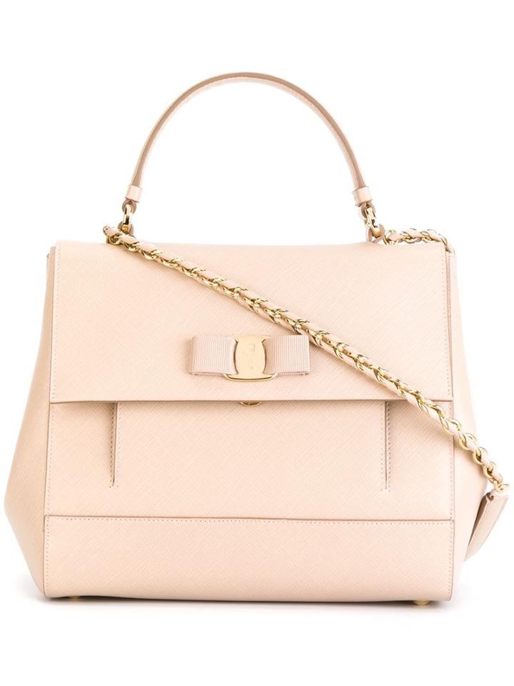 Salvatore Ferragamo 'carrie' Tote, Women's, Nude/neutrals