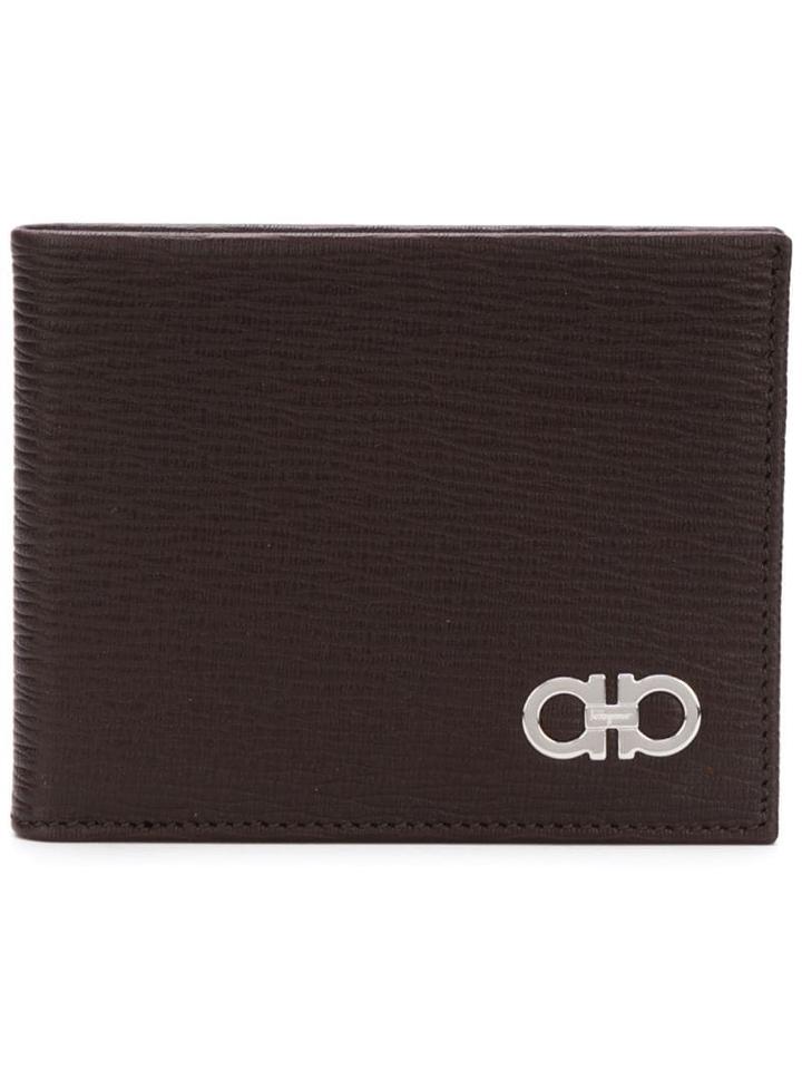 Salvatore Ferragamo Double Gancini Wallet - Brown