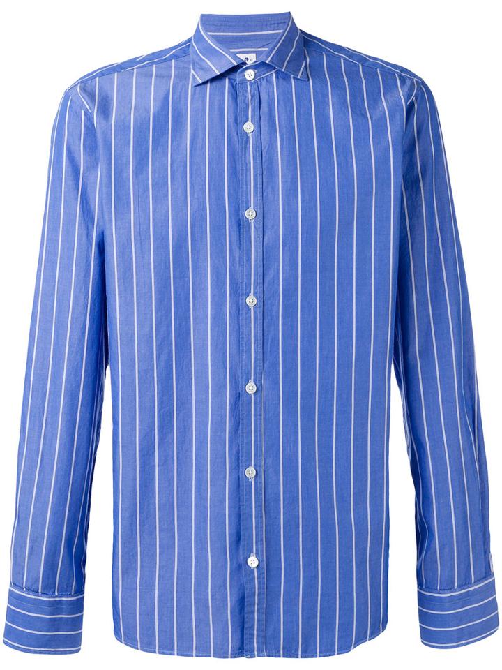 Danolis Striped Shirt, Men's, Size: 41, Blue, Cotton