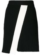 Calvin Klein 205w39nyc Diagonal Panel Skirt - Black