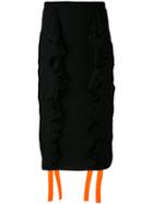 Marco De Vincenzo - Gathered Sides Skirt - Women - Cotton/polyester/viscose - 42, Black, Cotton/polyester/viscose