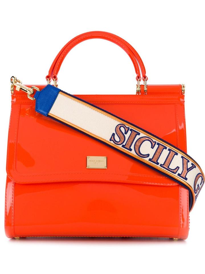 Dolce & Gabbana Sicily Tote Bag - Orange