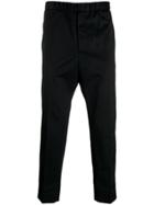 Jil Sander Elasticated Cropped Trousers - Black