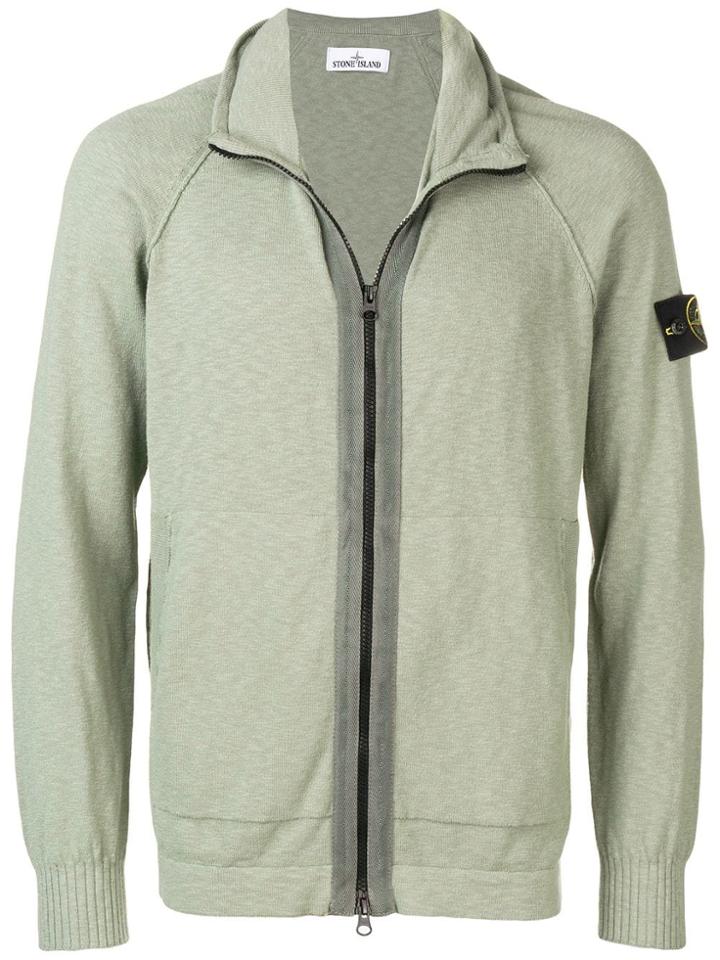 Stone Island Zipped Jacket - Green