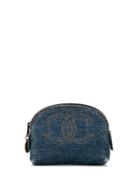 Chanel Pre-owned Cc Coin Purse - Blue