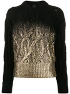 Pinko Cable Knit Jumper - Black