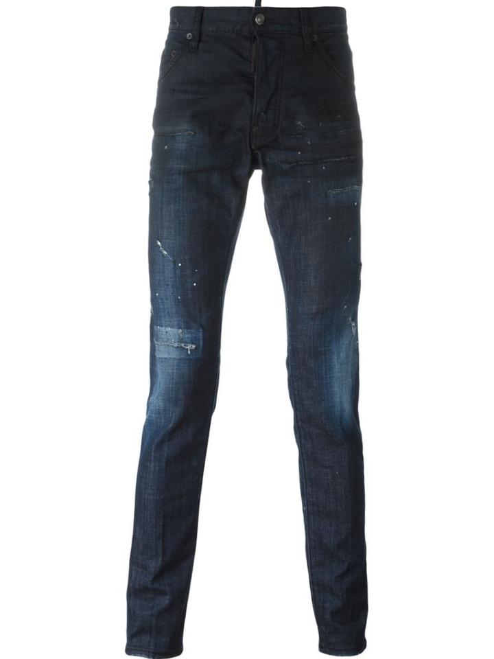 Dsquared2 Cool Guy Jeans, Men's, Size: 44, Blue, Cotton/spandex/elastane/polyester