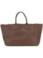 Bottega Veneta Cabat Intrecciato Tote Bag - Brown