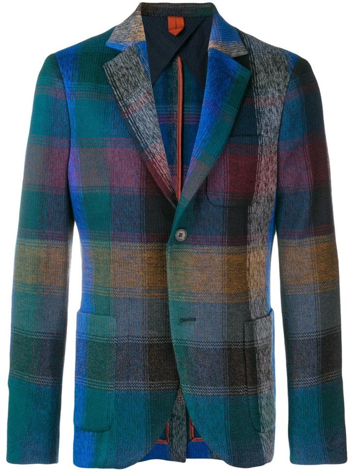 Missoni Check Blazer - Blue