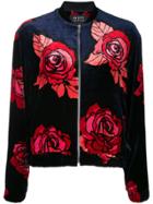 Markus Lupfer Rose Print Bomber Jacket - Blue