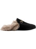 Gucci Princetown Slippers - Brown