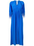 Forte Forte Tassel Tie Back Maxi Dress - Blue