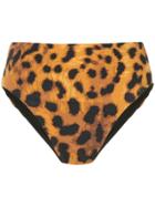 The Upside Leopard Print Bikini Bottoms - Brown