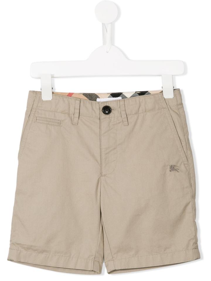 Burberry Kids Chino Shorts, Boy's, Size: 6 Yrs, Nude/neutrals