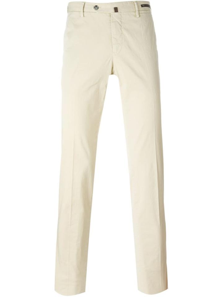 Pt01 Super Slim Fit Trousers, Men's, Size: 46, Nude/neutrals, Cotton/spandex/elastane