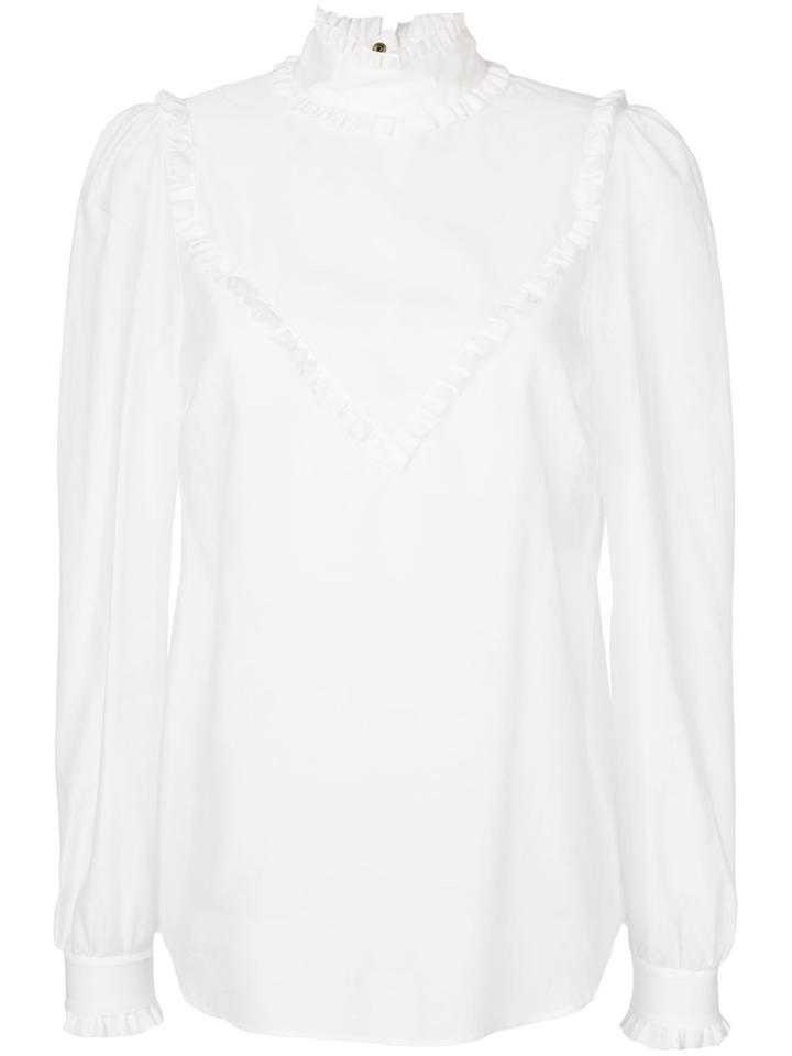 Veronique Branquinho Ruffle Trim Shirt - White