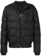 Frankie Morello Studded Padded Jacket - Black