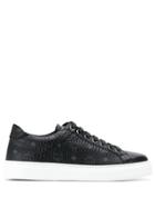 Mcm Logo Print Sneakers - Black