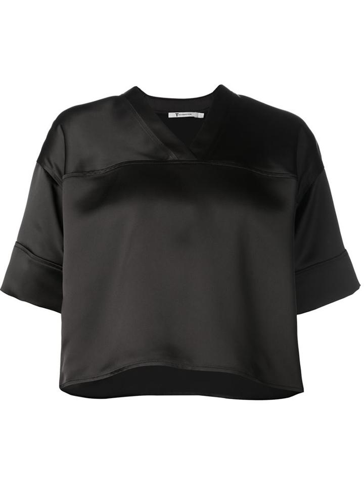 T By Alexander Wang 'poly Stain' Football T-shirt